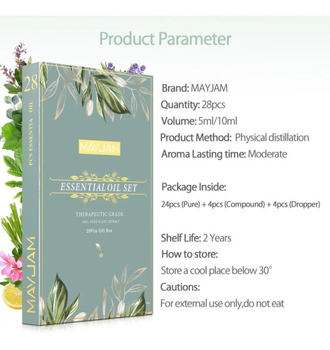 Imagem 2 de 7 de Kit 28 Frascos Óleo Essencial 100% Puro Natural Aromaterapia