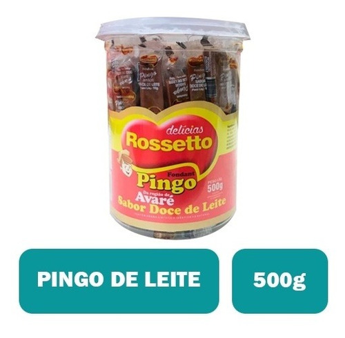 Pote Pingo De Leite Rosseto 500g C/ 50 Unidades
