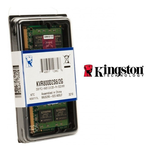 Kingston Memoria Ram 4 Gb Sodimm Ddr3 1600 Mh Kcp3l16ss8/4