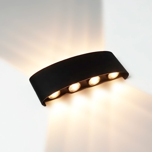 Aplique Luz Led Interior-exterior 8 Luces Resiste Interperie