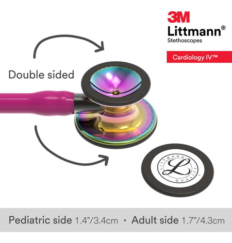3m Littmann Cardiology Iv Tubo Frambuesa Arcoiris 6241 Frambuesa