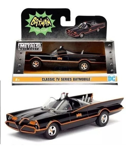Batimovil Retro 1966 Auto De Batman / Diecast Metal En Caja