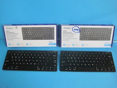 Lot Of 2 Targus Akb55tt Super-slim Kb55 Multi-platform B Llh