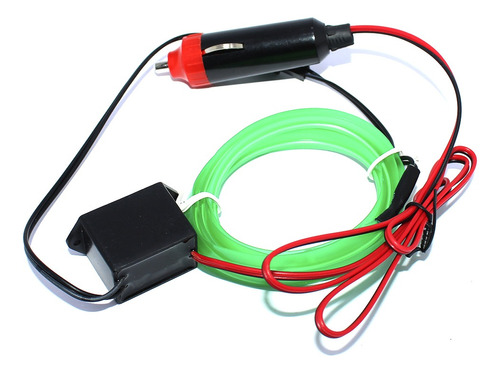 Cinta Led Vehiculos C/enchufe Verde