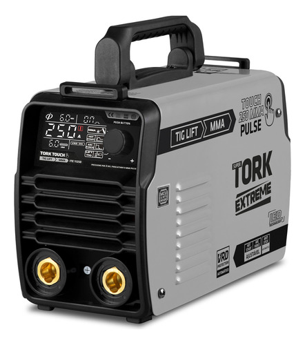 Maquina De Solda Inversora Tig Mma Touch Super Tork Extreme 250 Amp Vrd Tork Cor Cinza Frequência 50 Hz/60 Hz  220V