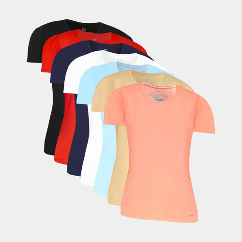 Pack De 2 Polos Sydney Cuello Redondo Mujer Algodón Pima