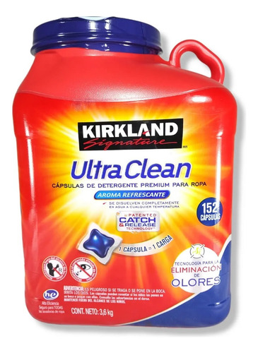 Detergente En Cápsulas Kirkland Ultra Clean 152 Piezas