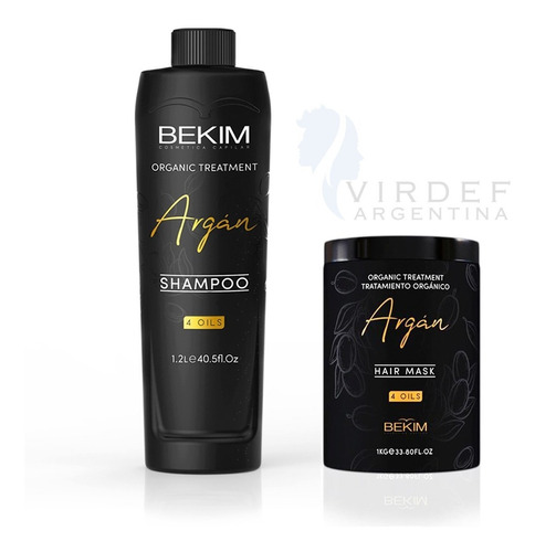 Kit Bekim Linea Argan Numero 1 ( Shampoo Y Mascara X  Kg)