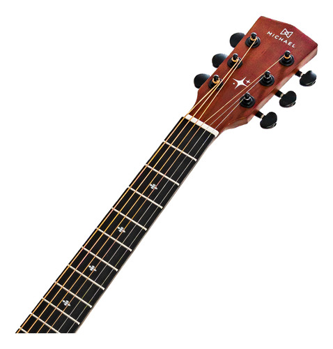 Violão Elétrico Profissional De Aço Michael Enigma Vme610