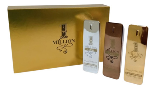 Set Perfume Paco Rabanne One Million 3 X30 Ml 