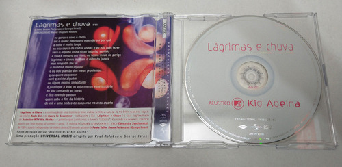 Cd Single Kid Abelha Acústico - Lágrimas E Chuva (Usado)