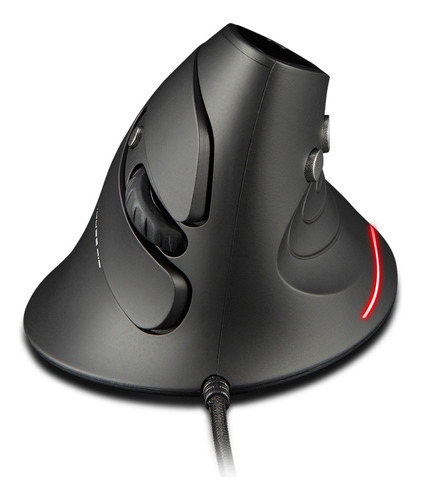 Mouse Óptico Con Cable Zelotes T-30, Mouse Vertical, Cable U