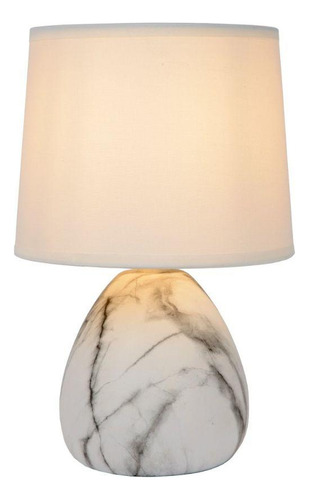 Lampara De Mesa Marmo Blanco Ø16-1xe14