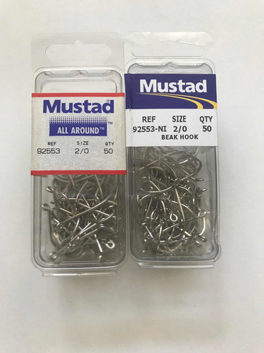 Anzuelos -mustad- Originales - Modelos: 92553-tamaño: 2/0 -