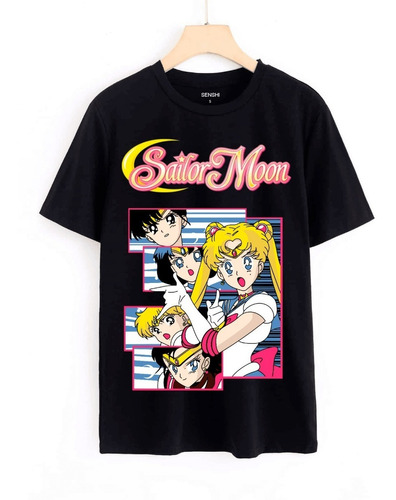 Polera Sailor Moon Estampada En Dtf Senshi Cod 005