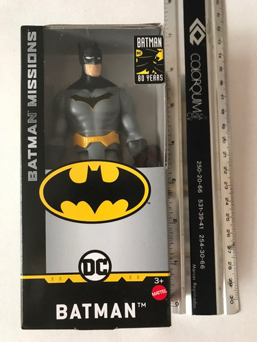 Batman Missions Grey Suit Dc Heroes 80 Years Mattel 6 Pulgad (Usado)