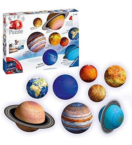 Ravensburger 11668 Sistema Solar 3d Puzzle, Multicolor.