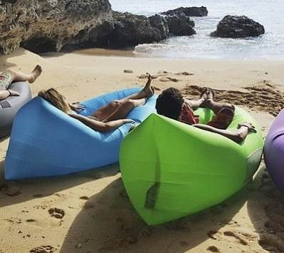 Colchon Inflable Magico Lay Bag Ideal Camping Playa Piscina
