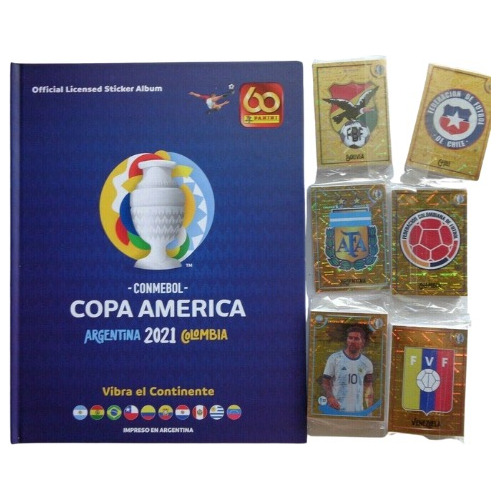 Álbum Tapa Dura Copa América 2021 Completo A Pegar.