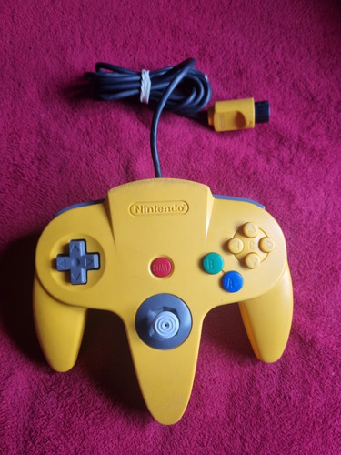 Control Amarillo Nintendo 64 N64 Original 