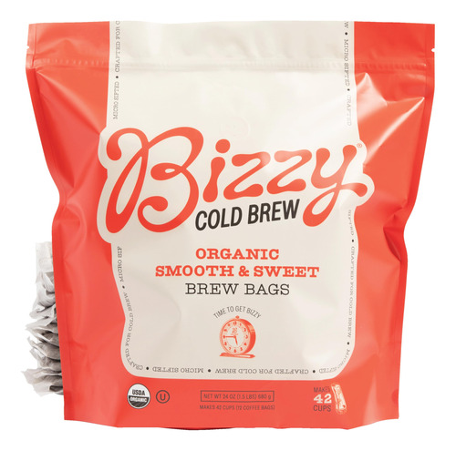 Bizzy Organic Cold Brew Coffee | Mezcla Suave Y Dulce | Caf.