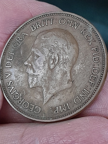Moneda Inglaterra One Penny  1936 Km#810 Ref 476 Libro 3