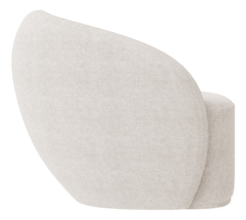 Kit 02 Poltronas Decorativas Sala Estar Gliese Bouclê Creme