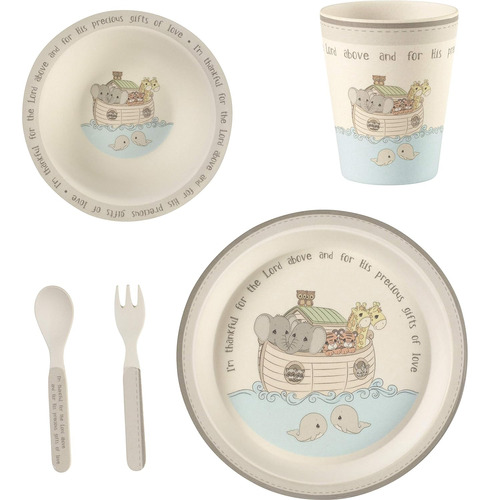 5 Noah&#39;s Ark Gift Mealtime Feeding Set, Talla Únic...