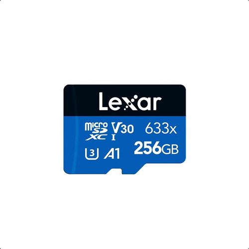 Tarjeta Micro Sd Lexar 256 Gb 100mb/s 633x A1 V30 U3 4k