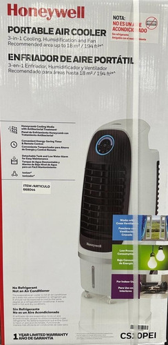 Enfriador De Aire Honeywell Cs10pei Portatil