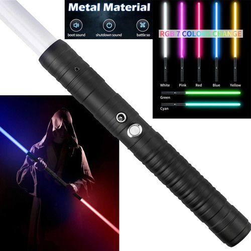 . . Sable De Luz Recargable Cosplay Rgb Adorno Navideño .