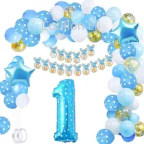 Comprar Set Deco Arco Globos Cumple Primer Añito 1 Año Num. Grande 