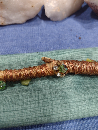Vara De Poder Serpentina Y Cobre