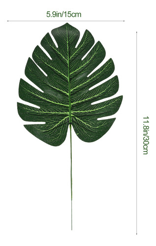 12 Unidades De Simulaciones De Hojas De Tortuga, Plantas Art