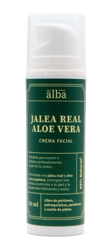 Crema Facial Aloe Vera Y Jalea Real Del Alba 50ml. 