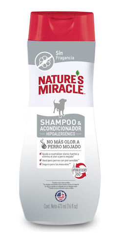 Nature's Miracle Shampoo Y Acondic 473 Ml Hipoalergénico 
