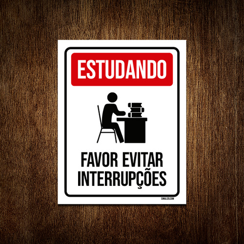 Kit 3: Tabla de estudio, por favor, evite las interrupciones