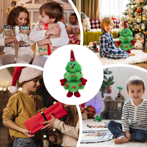 Árbol De Navidad Cantante Árbol De Navidad De Peluche Con Mú