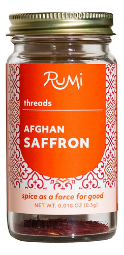 Rumi Spice Hilos De Azafran Afgano, 0.5 Gr