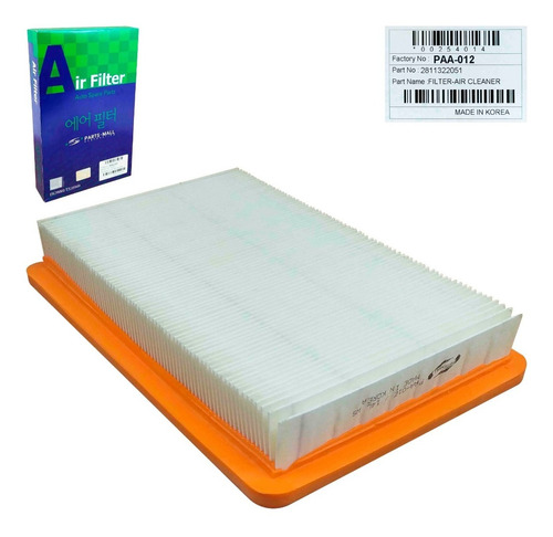 Imagen 2 de 9 de Filtro Aire Motor Elantra 1.5 1998 1999 2000 Original