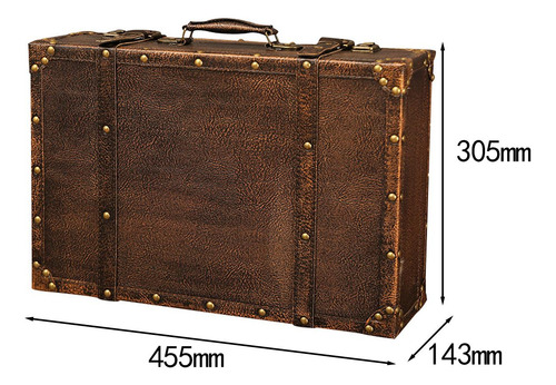 Decoración De Maleta Vintage De Madera, Adorno De Pecho L