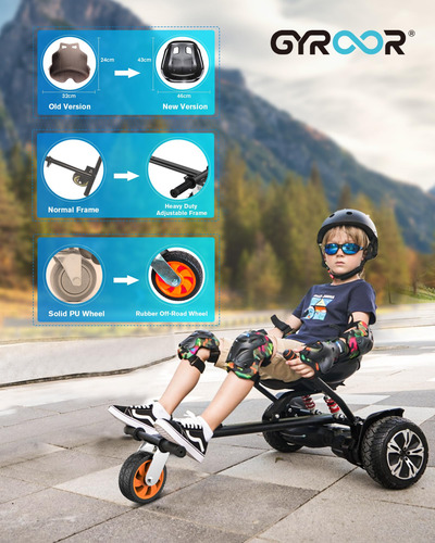 Asiento Adaptador Gyroor K2 Go Kart Para Hoverboard