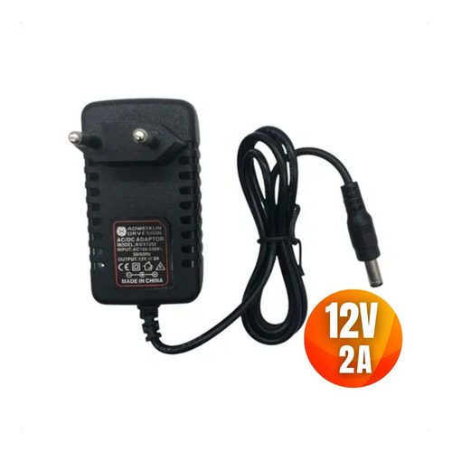 Imagen 1 de 5 de Fuente Poder 12v-2a Cargador Transformador Ata Eficiencia