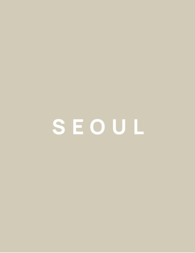 Libro: Seul: Livro Decorativo De Mesa De Centro, 8,5x11 350