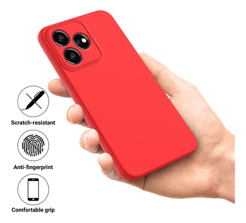 Compatible Funda De Silicona Líquida For Zte Axon 50 Lite