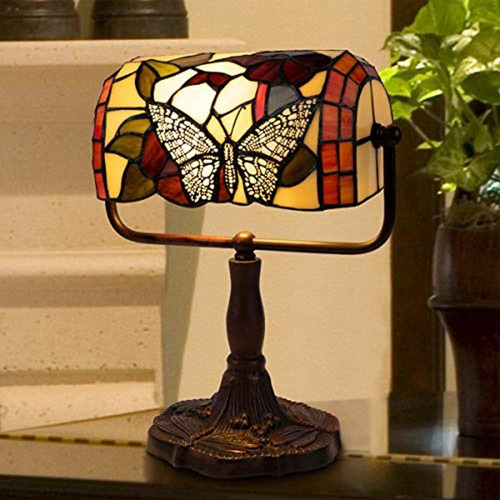 Lujosa Casa Estilo Tiffany Banqueros Lámpara-vitral Diseño D