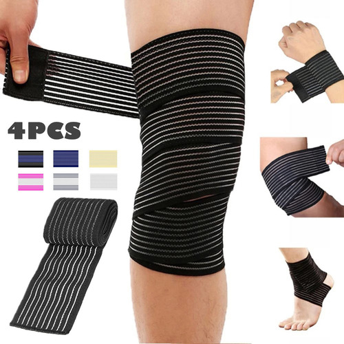 Rodilla De Ejercicio De Vendaje De Nailon Elástico Ajustable