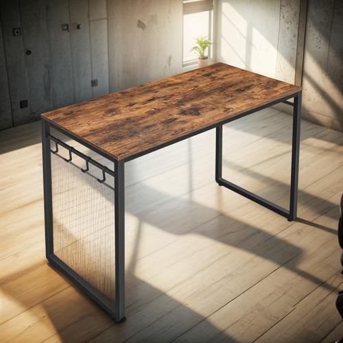 Escritorio De Computadora Vasagle Alinru Madera Blanca