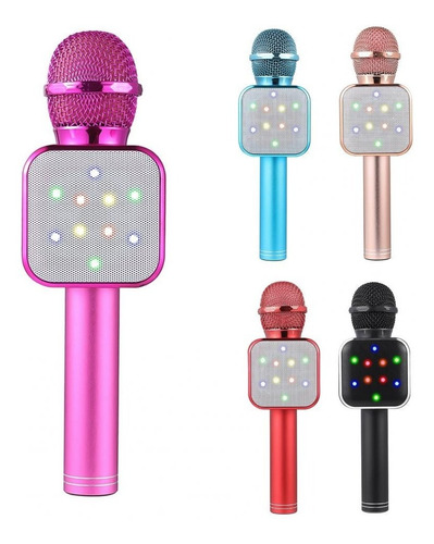 Microfono Karaoke Con Parlante Bluetooth Varios Colores