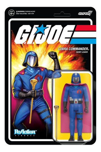 Figura G.i. Joe Reaction Figures Super 7 Cobra Commander